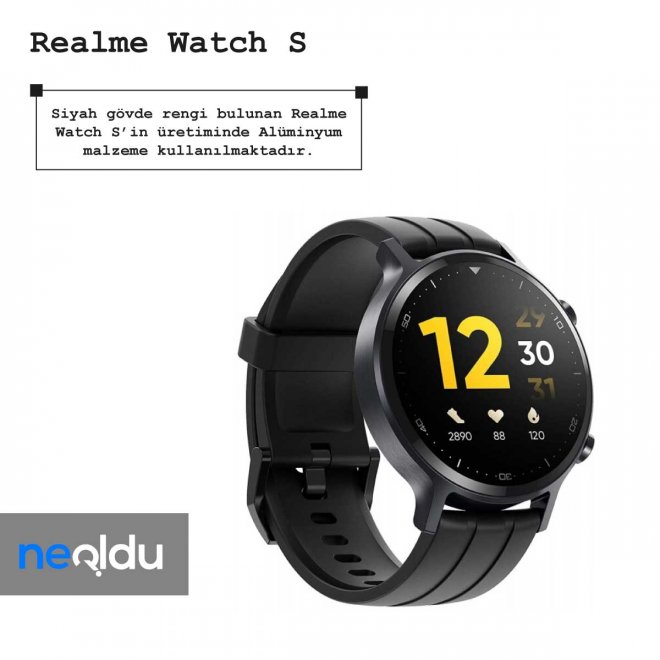 Realme Watch S renk seçenekleri