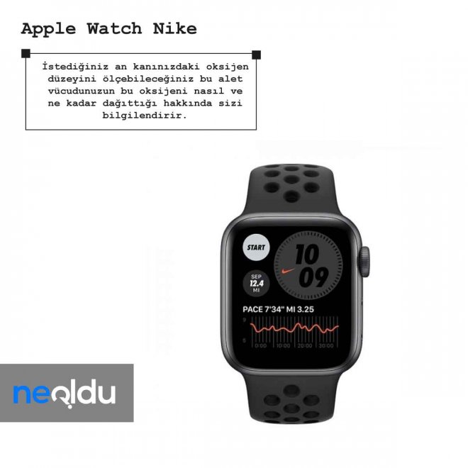 Apple Watch Nike oksijen sensörü