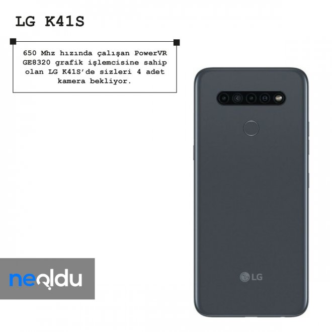 LG K41S kamera özellikleri