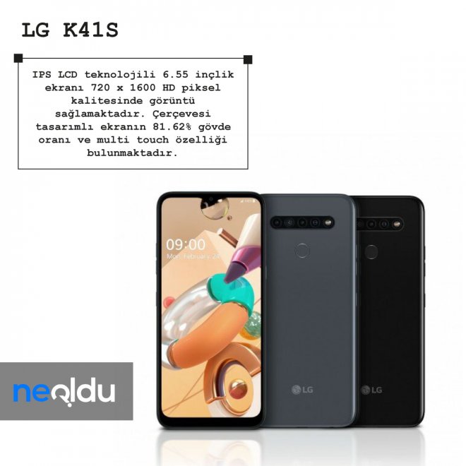 LG K41S ekran özellikleri