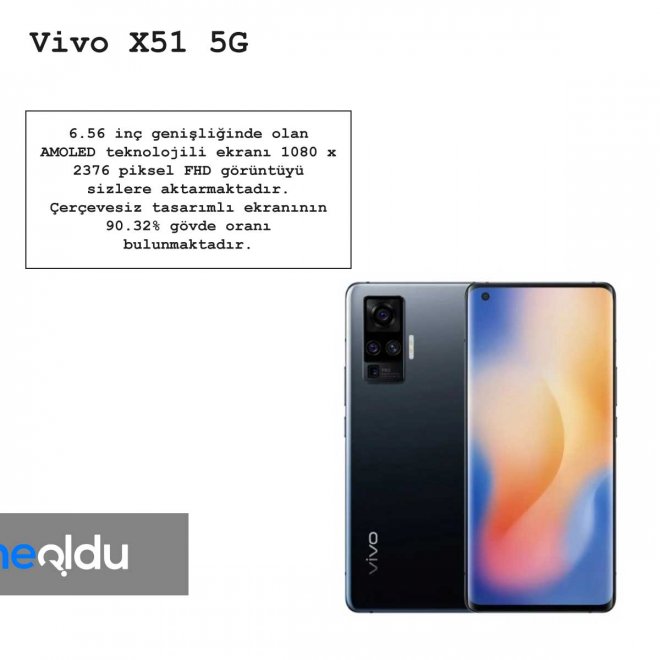 Vivo X51 5G ekran boyutu