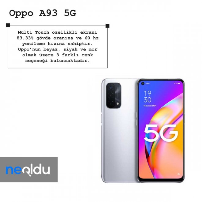 Oppo A93 5G ekran özellikleri