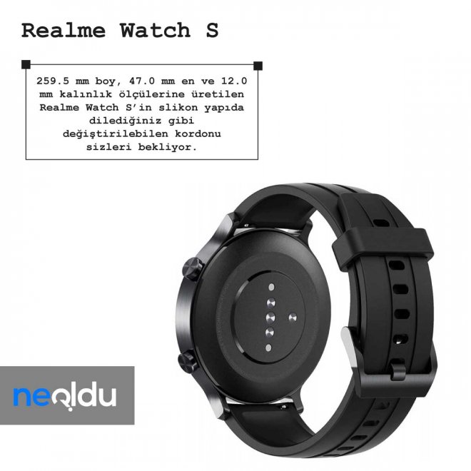 Realme Watch S boyut bilgileri