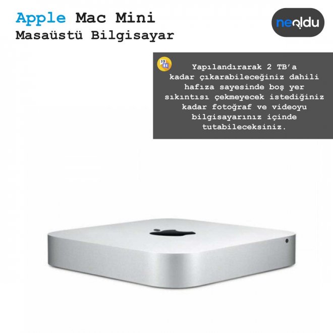 Apple Mac Mini depolama