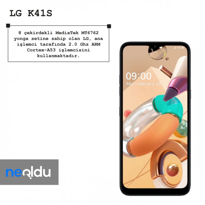 LG K41S işlemci