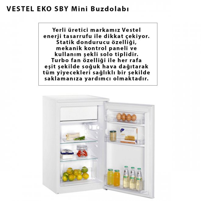 VESTEL EKO SBY Mini Buzdolabı