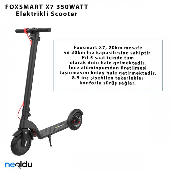 FOXSMART X7 350WATT Elektrikli Scooter