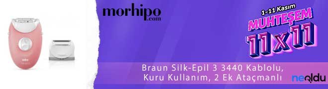 Braun Silk-Epil 3 3440 Kablolu,Kuru Kullanım, 2 Ek Ataçmanlı