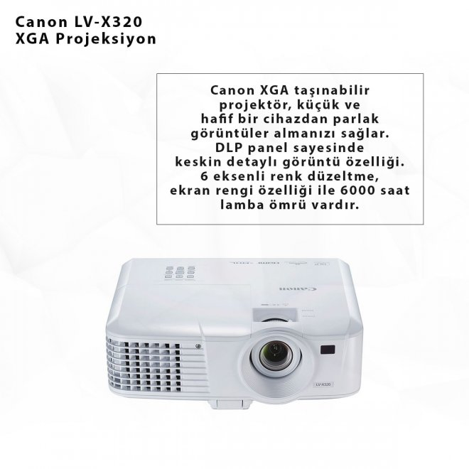 Canon LV-X320 XGA Projeksiyon