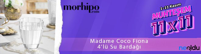 Madame Coco Fiona 4’lü Su Bardağı