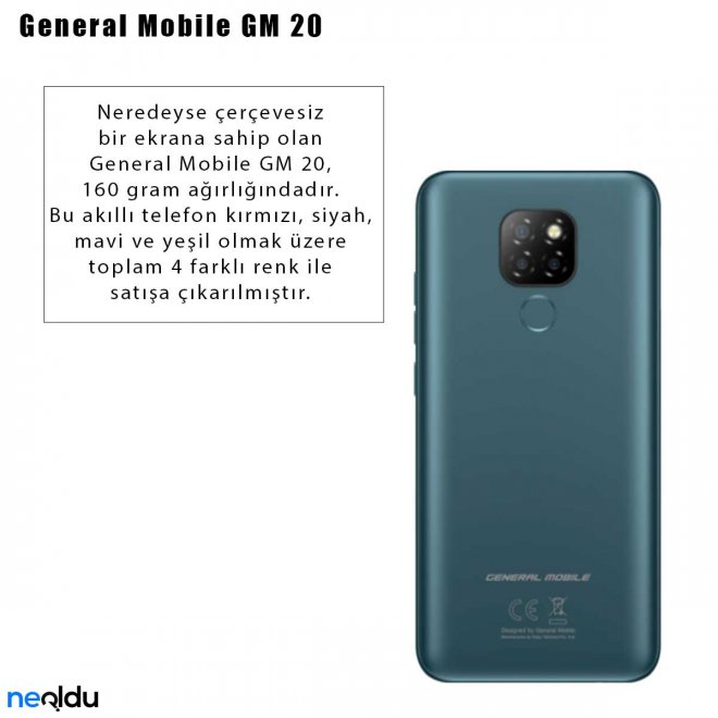 General Mobile GM 20 Renk