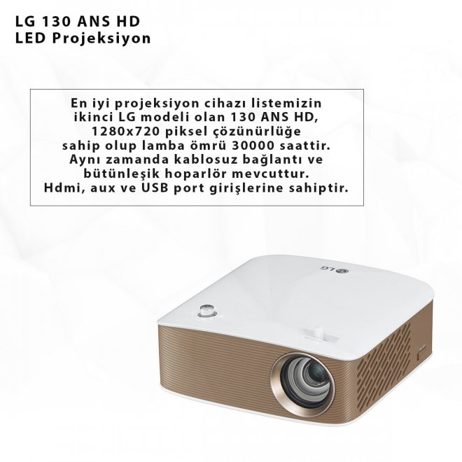 LG 130 ANS HD LED Projeksiyon