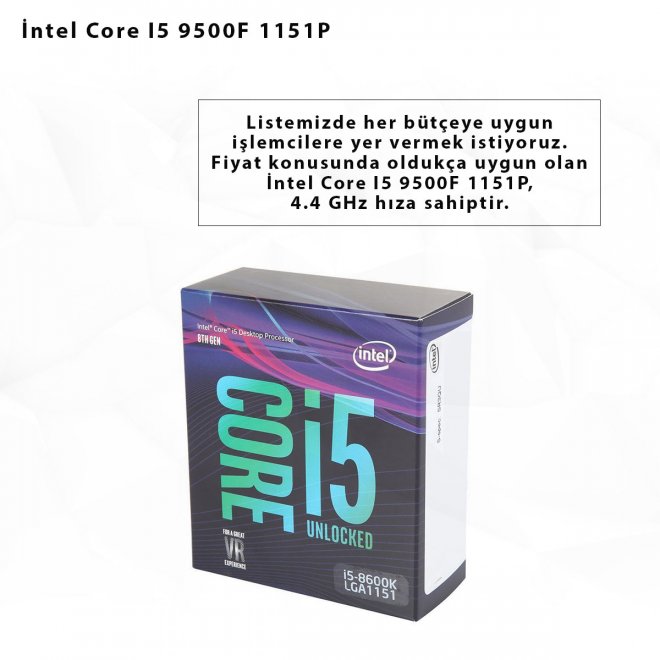 İntel Core I5 9500F 1151P