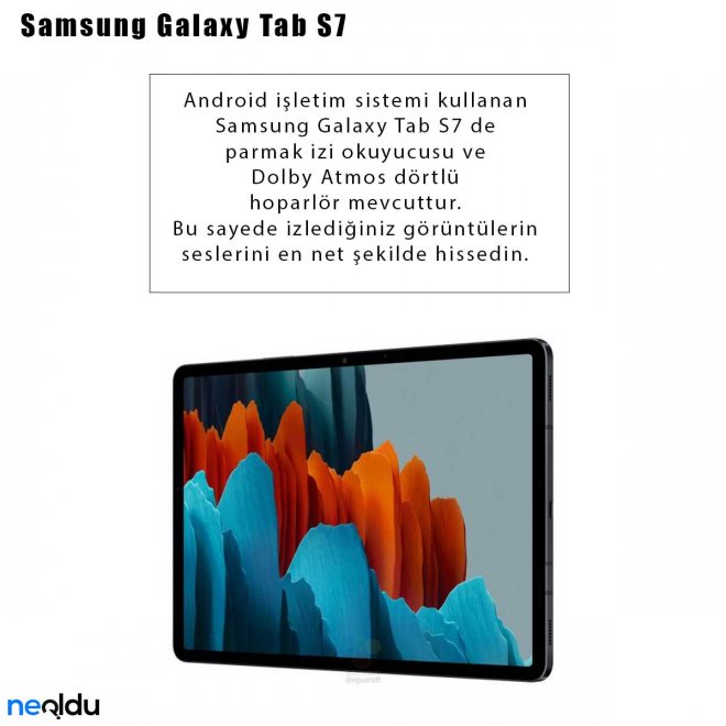 Samsung Galaxy Tab S7 işletim sistemi