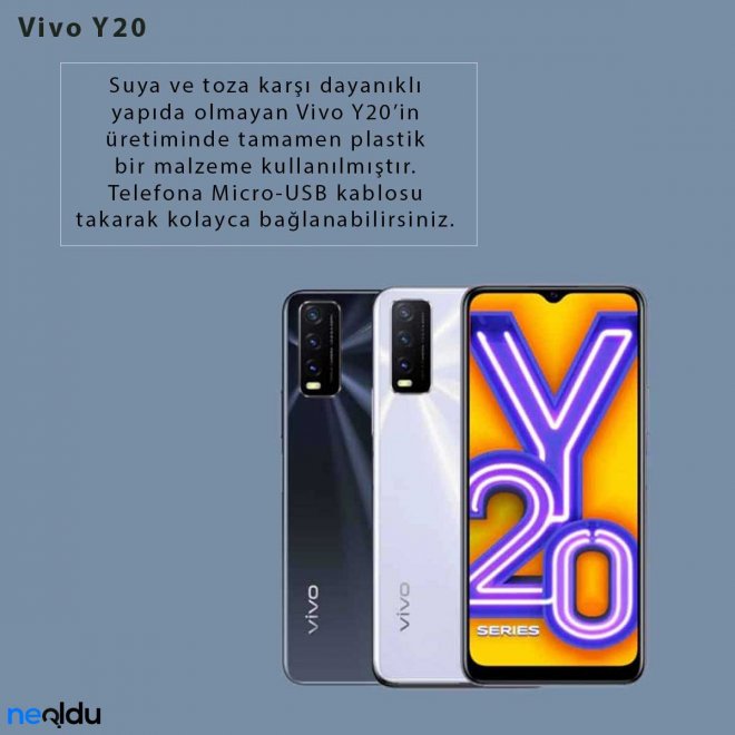 Vivo Y20 Renk bağlantı tipi