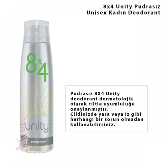 8x4 Unity Pudrasız Unisex Kadın Deodorant