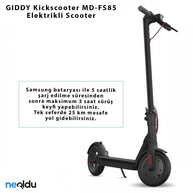 GIDDY Kickscooter MD-FS85 Elektrikli Scooter