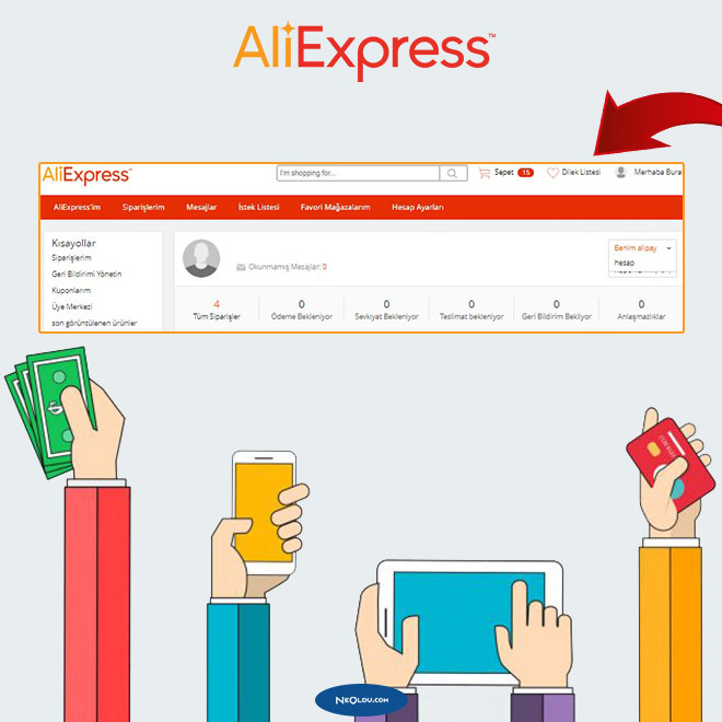 Aliexpress Kredi Kartı Silme