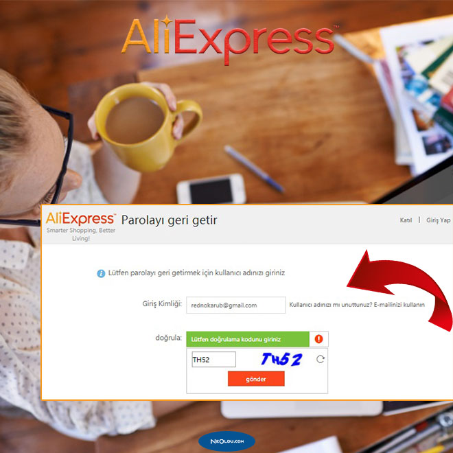 Aliexpress Şifre Sıfırlama