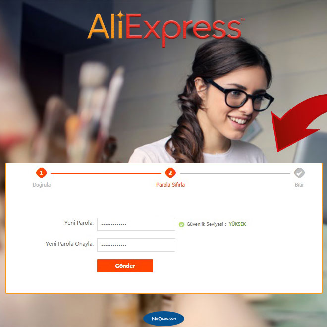 Aliexpress Şifre Sıfırlama