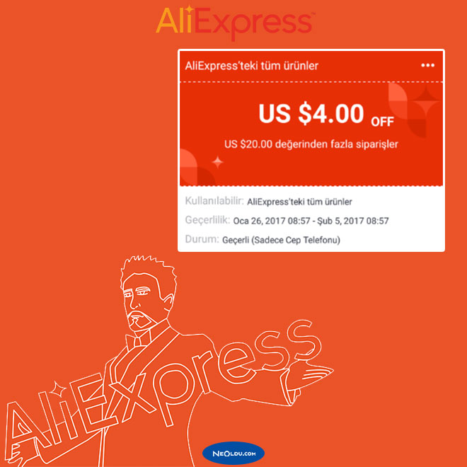 Aliexpress Yeni Kullanıcı Kuponu