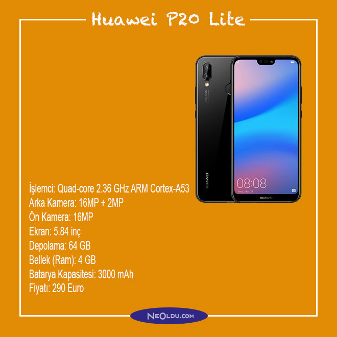 Huawei P20 Lite Cep Telefonu