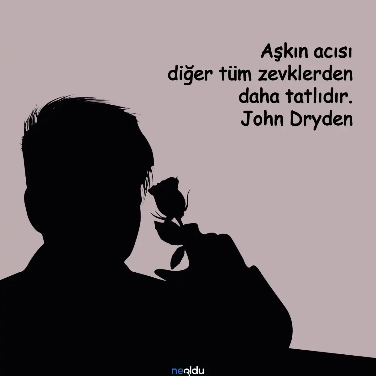 Aşkın acısı diğer tüm zevklerden daha tatlıdır. John Dryden
