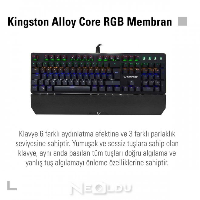 Kingston Alloy Core RGB Membran
