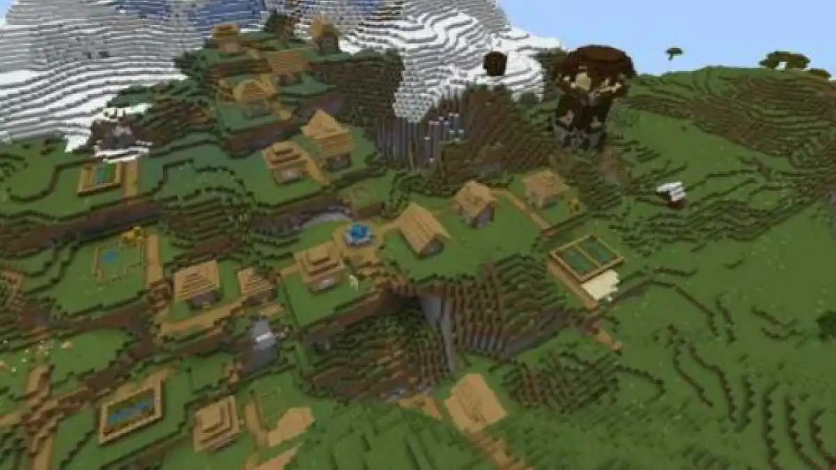Minecraft En İyi Seedler Pillager Kampı ve Köy