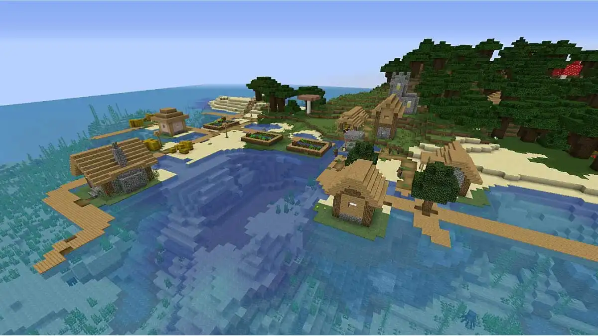 Minecraft En İyi Seedler Sahil Köyü