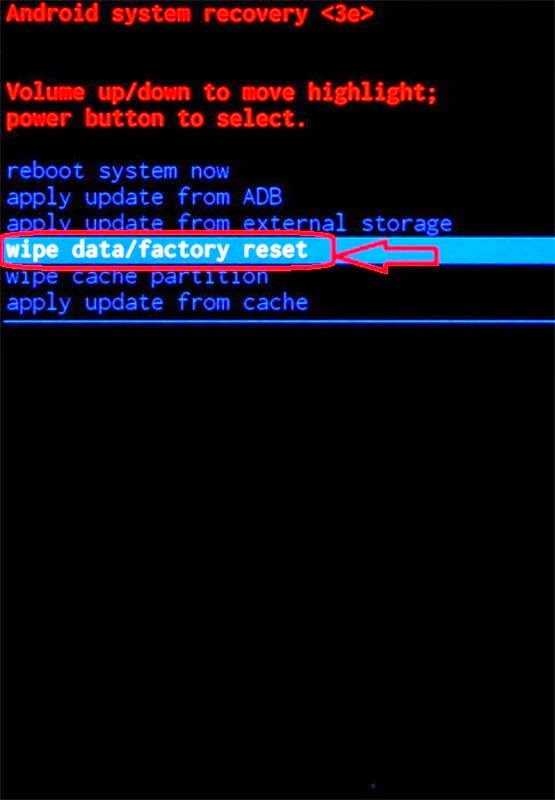 Reboot System Now apply update from ADB. Reboot System. Wipe data LG. Reboot System Now.