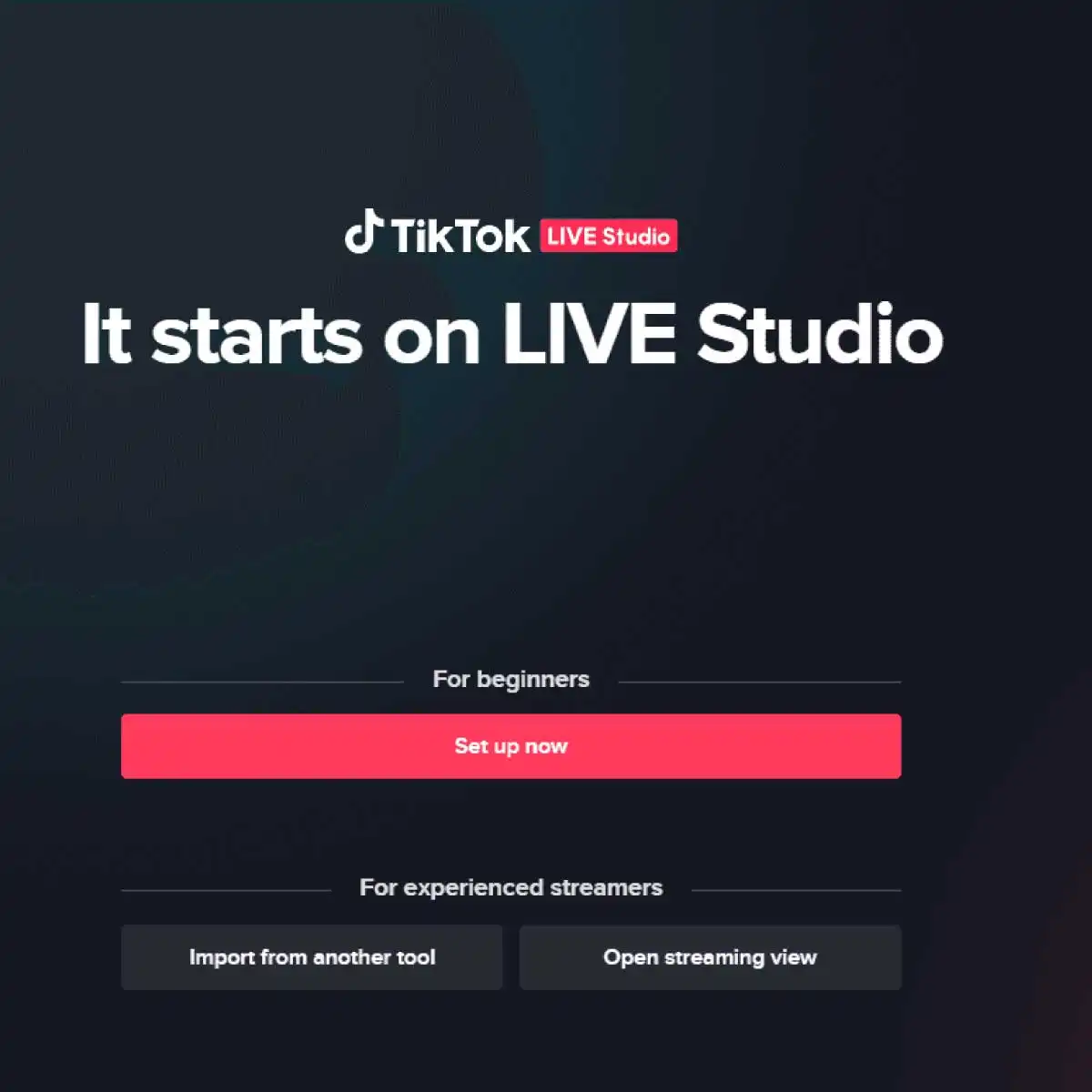 TikTok Live Studio