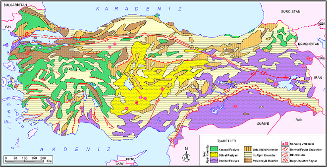 Turkiye Nin Jeolojik Gecmisi Hakkinda Bilgi