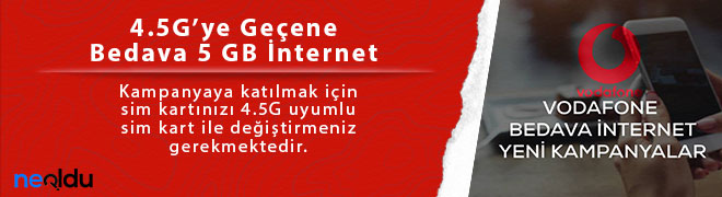 Vodafone Bedava İnternet Paketleri