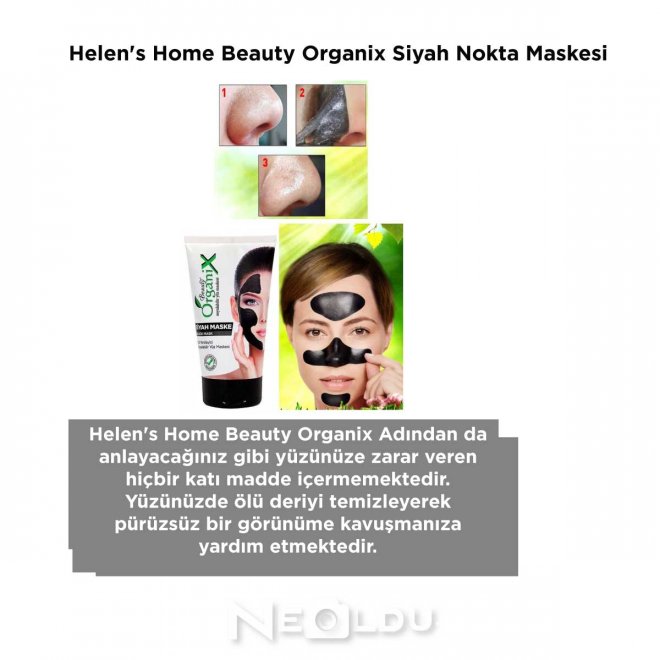 Helen's Home Beauty Organix Siyah Nokta Maskesi